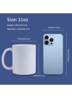 HTVRONT Sublimation Mugs Blank 11 oz - 12 Pack Tazas Para Sublimacion - Sublimation Coffee Mugs