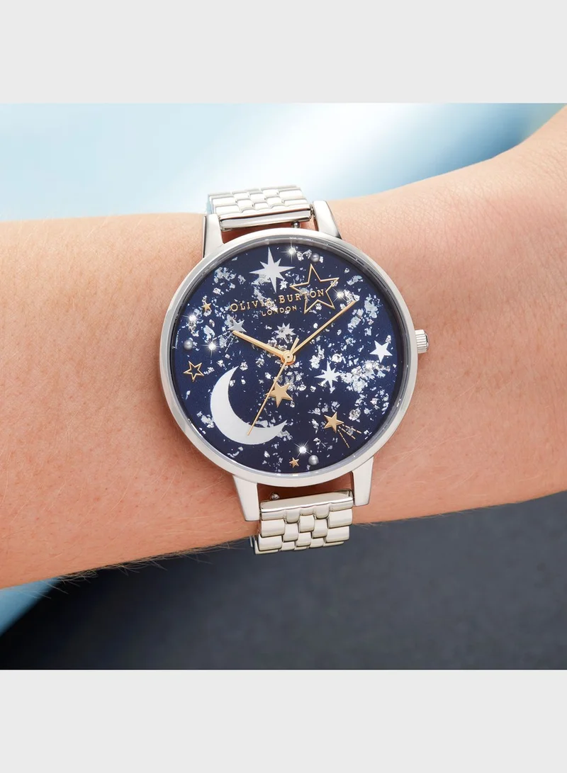 OLIVIA BURTON Celestial Steel Strap Analog Watch