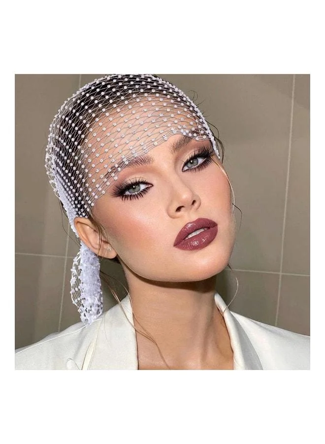 VEILLE Women's Stone Hair Fillet Bandana with Crystal Stones Hair Accessory for Brides and Festival Hair.