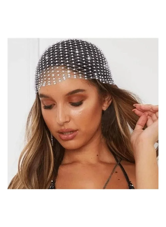 VEILLE Women's Stone Hair Fillet Bandana with Crystal Stones Hair Accessory for Brides and Festival Hair.