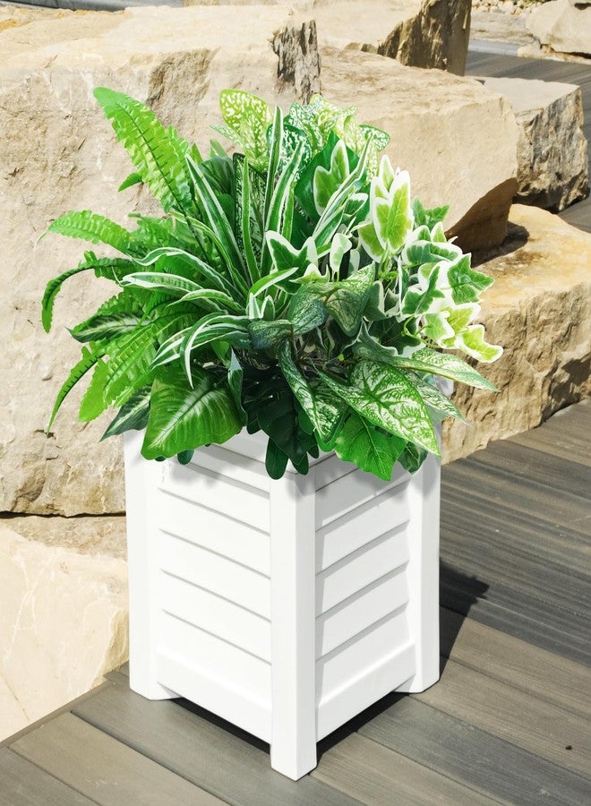 obbsie 16 Bunches Fake Plants Outdoor UV Resistant Artificial Bushes Green Boxwood Shrubs Faux Plastic Plants Greenery Stems for Spring Outdoor Garden Patio Front Porch Yard Home Decor - Image 5