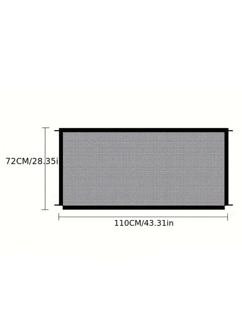 شبكة حاجز أمان للأطفال المحمولة ، مناسبة للأطفال الأليفة ، درج منزلي قابل للسحب ، شبكة أمان إطار الباب - Image 5