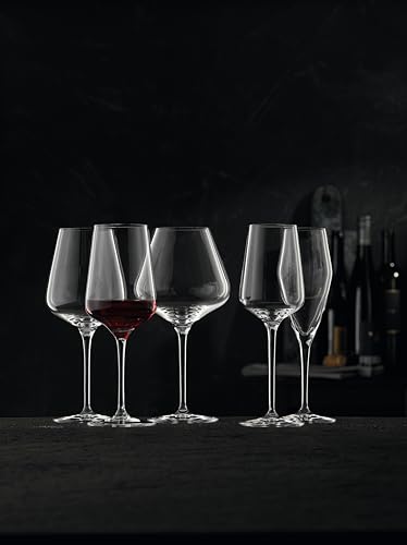 Nachtmann ViNOVA Red Wine Glass Set of 4 Clear 186Ounces Made of Crystal Glass Clear Long Stemmed Wine Glasses Tulip Shaped Cup Dishwasher Safe - Image 3