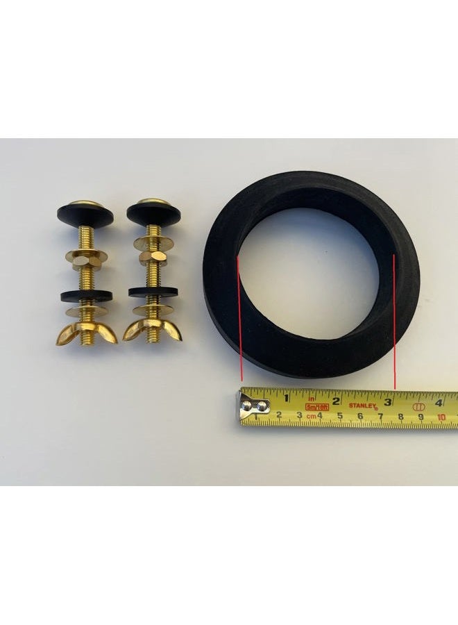 Okala Plumbing Supply Universal Tank to Bowl Kit for most Toilets with 3” Flush Valves - Image 2