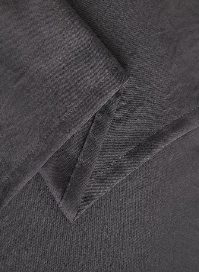 NTBAY Toddler Bedding Set - 4 Piece Soft and Breathable Crib Bedding Set for Boys and Girls, Includes Quilted Comforter, Fitted Sheet, Flat Top Sheet and Envelope Pillowcase, Dark Grey - Image 3