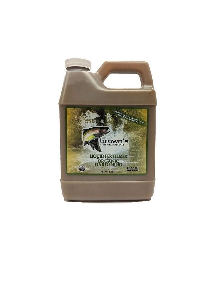 BROWN'S - Brown Fish Hydrolysate Bio Fertilizer 77% Organic Matter 4Ltr - Image 1