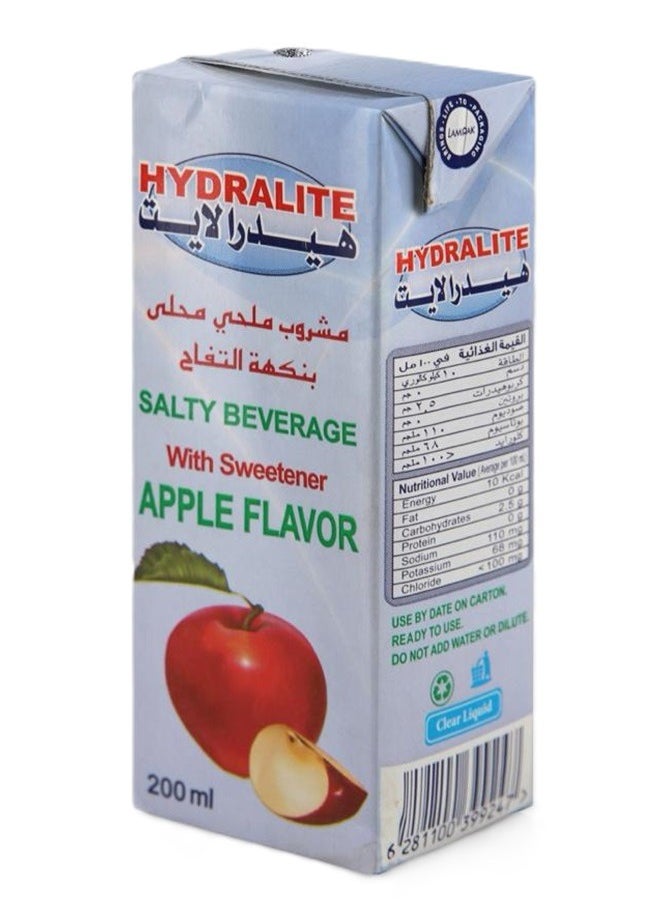 Hydralite Solution Salty Beverage With Sweetener Apple  Flavor 200 Ml