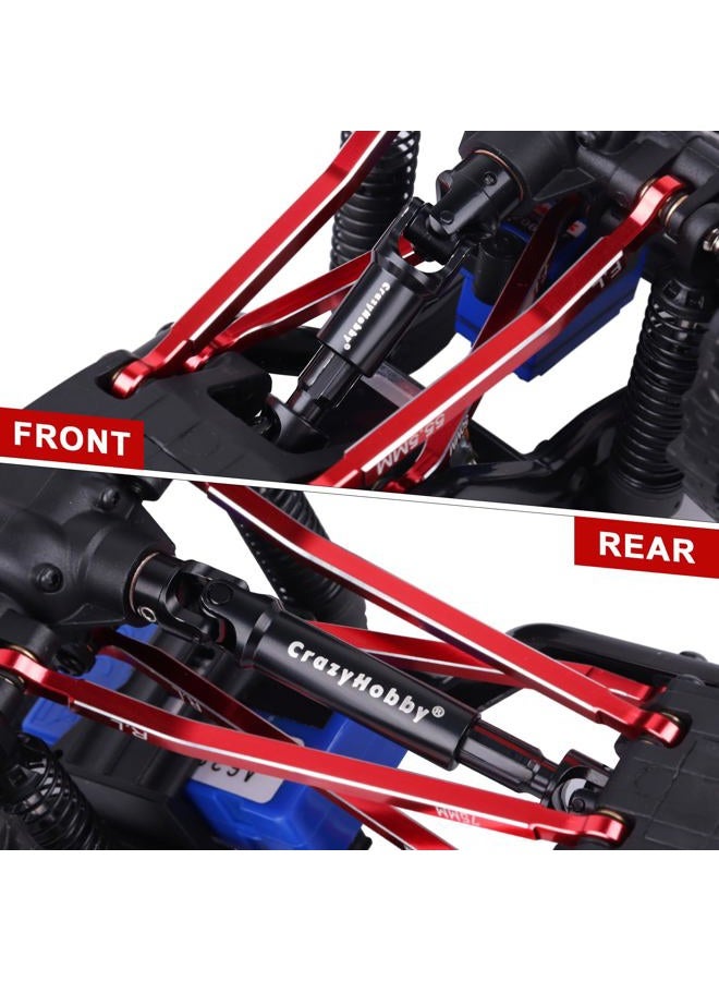 CrazyHobby 2PCS Drive Shafts Heavy Duty Steel Front Rear Centre Shaft for TRX4M 1/18 RC Crawler Upgrade (Black) - Image 3