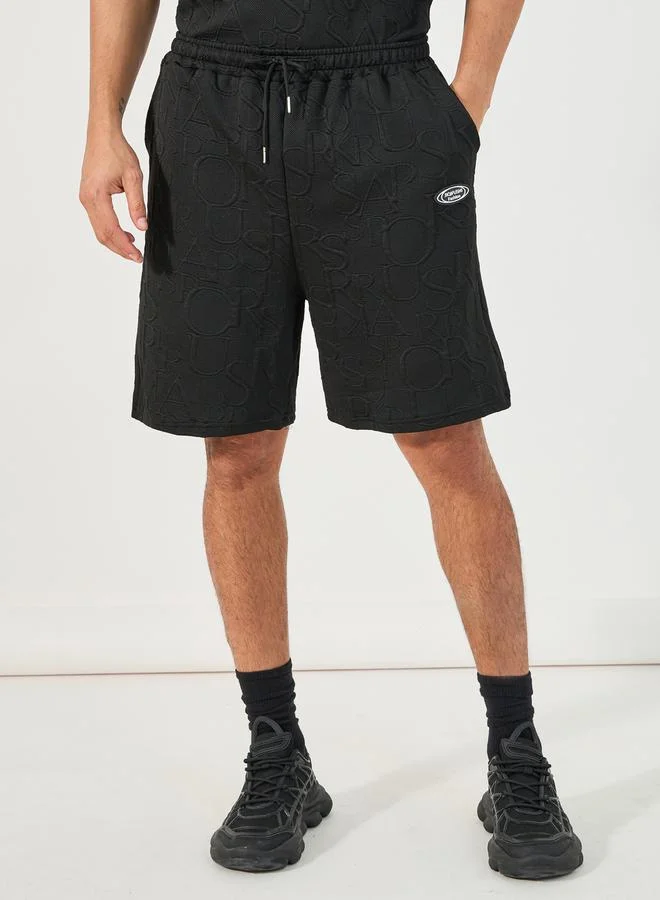 Styli Textured Oversized T-Shirt & Shorts Co-Ords