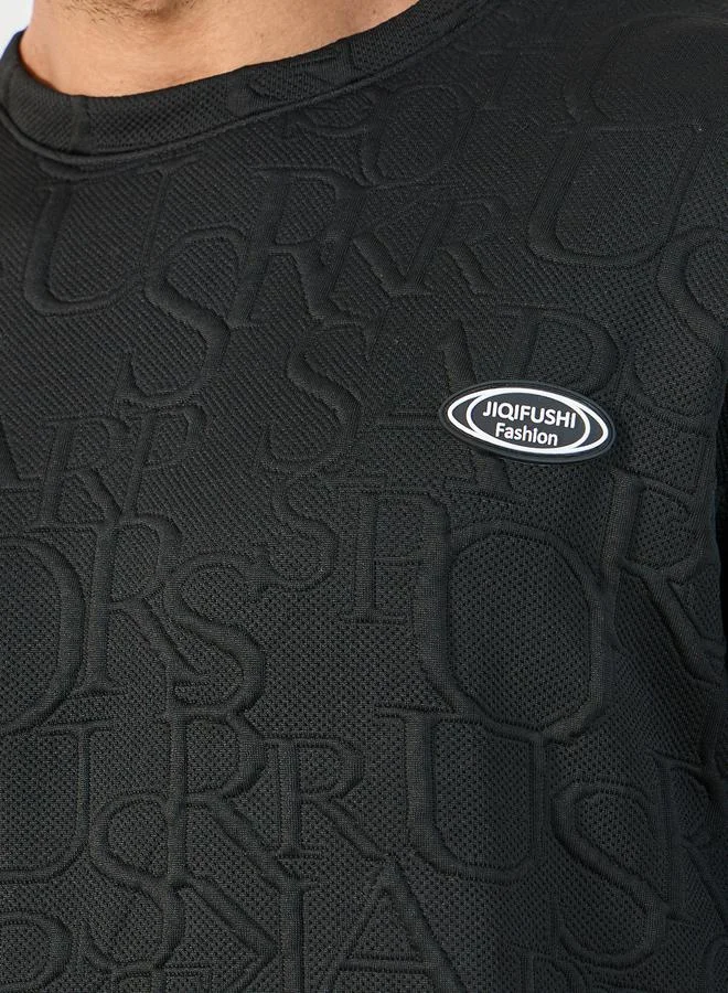 Styli Textured Oversized T-Shirt & Shorts Co-Ords