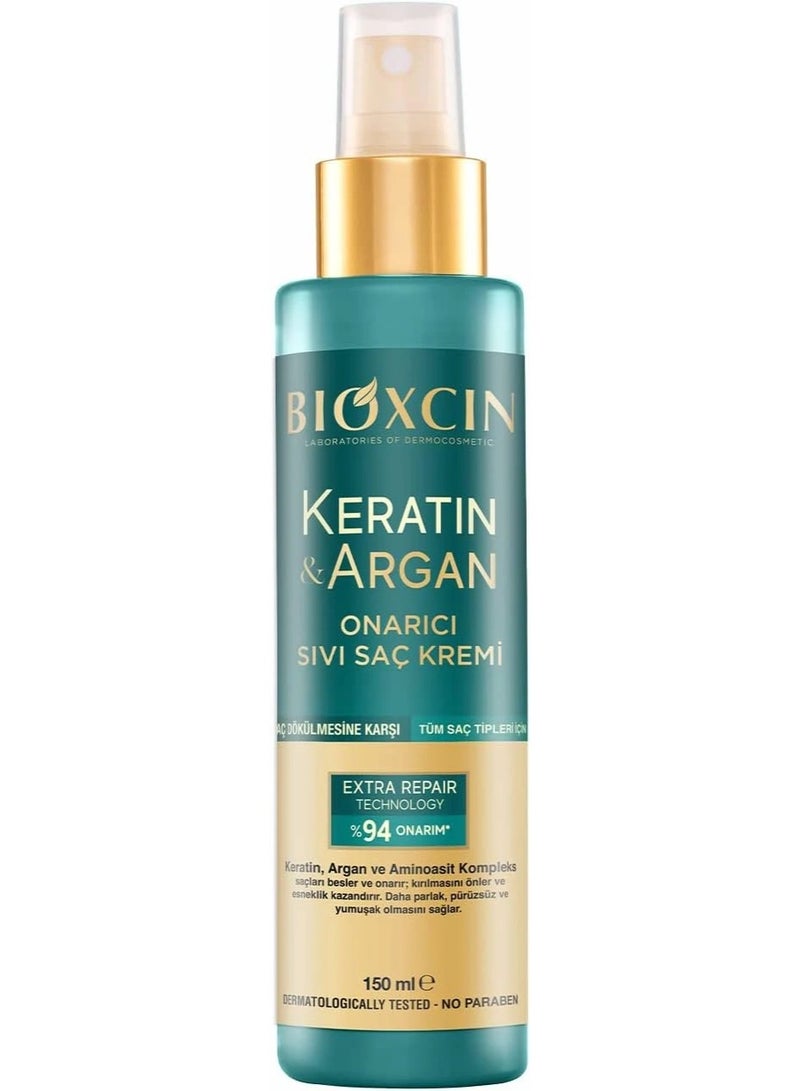 بيوكسين بلسم سائل للشعر بالكيراتين وزيت الأرغان 150 مل - Image 1