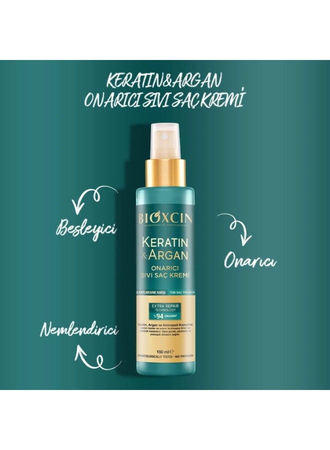 بيوكسين بلسم سائل للشعر بالكيراتين وزيت الأرغان 150 مل - Image 4