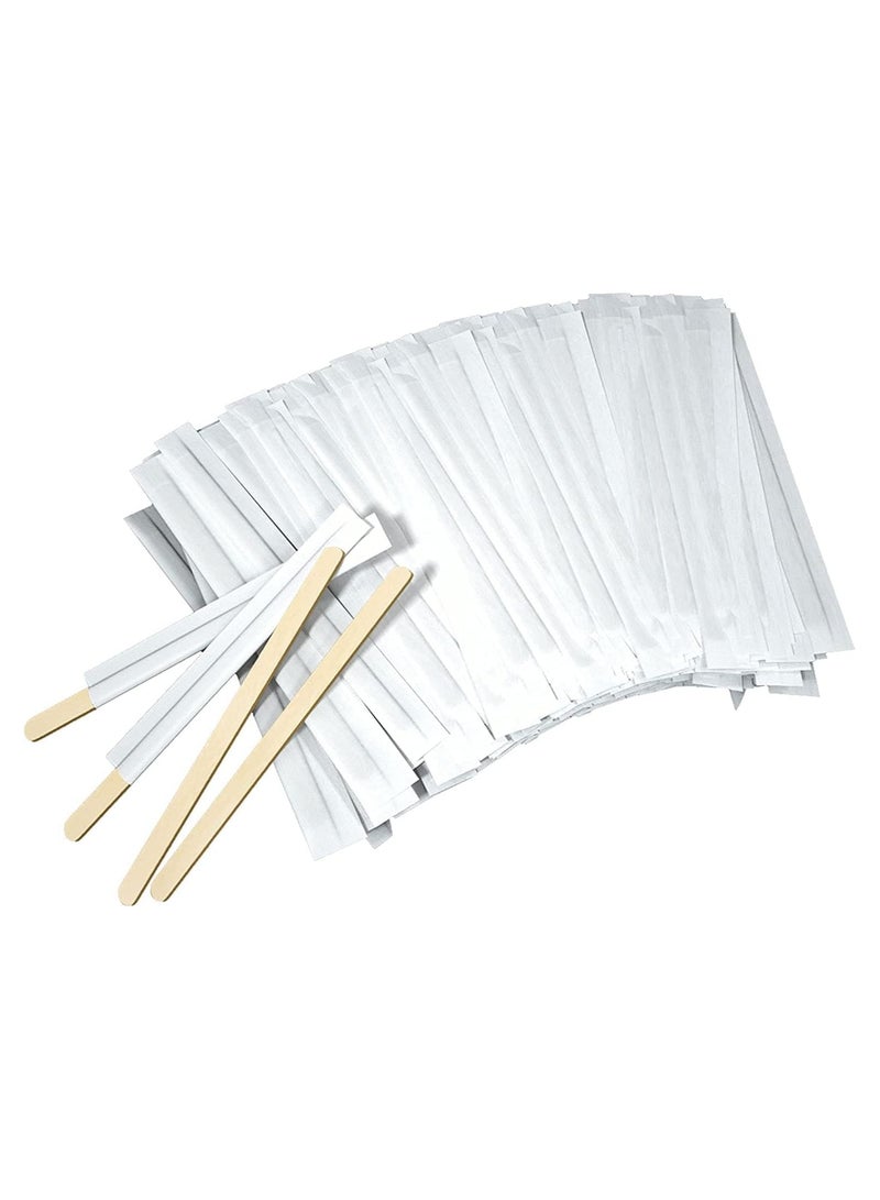 【1000 Pack】 Disposable Wooden Coffee Stirrers 19cm | Individually Wrapped Stir Sticks for Tea, Hot Chocolate, and Craft Projects  - Image 1