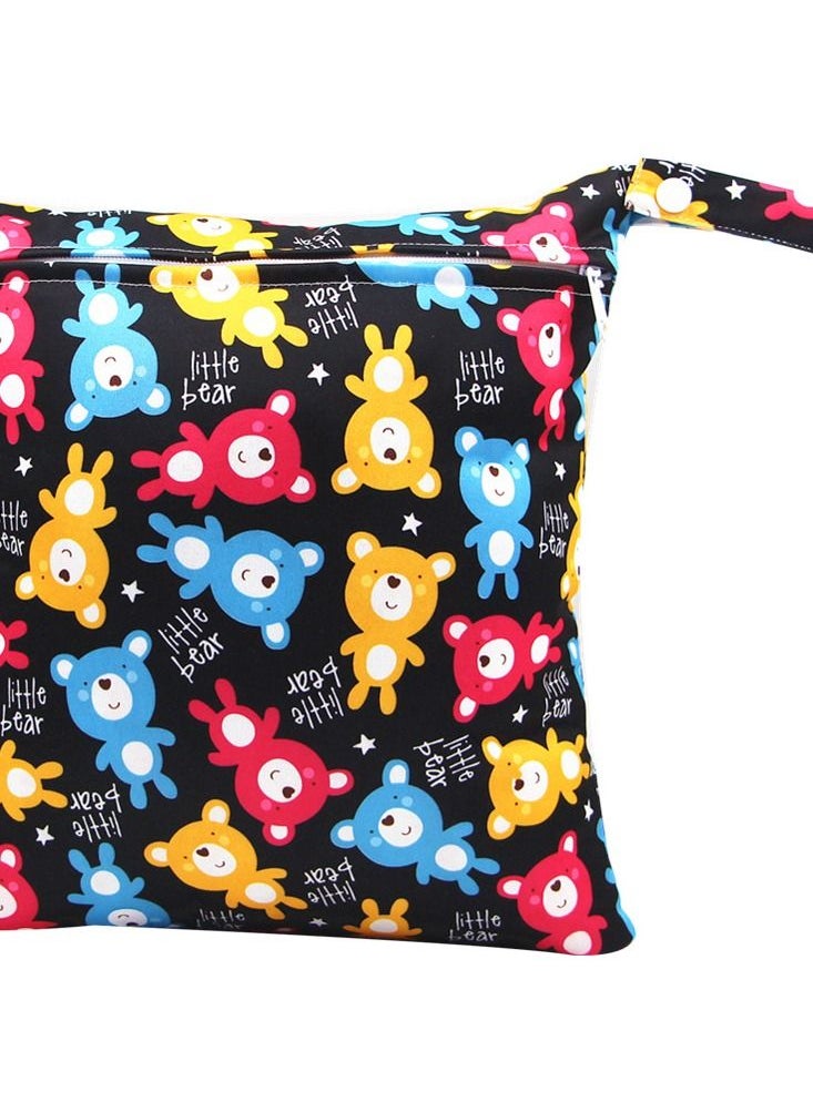 Loquat Cartoon Cute Print Stroller Hanging Bag Multi-functional Diaper Storage Bag Diaper Pad Hanging Bag  - Image 2