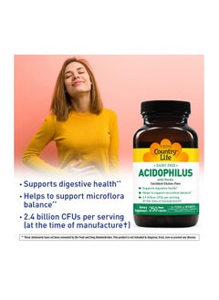 Country Life Dairyfree Acidophilus With Pectin 2.4 Billion Cfus 250 Vegan Capsules Certified Gluten Free Certified Vegan  - Image 4