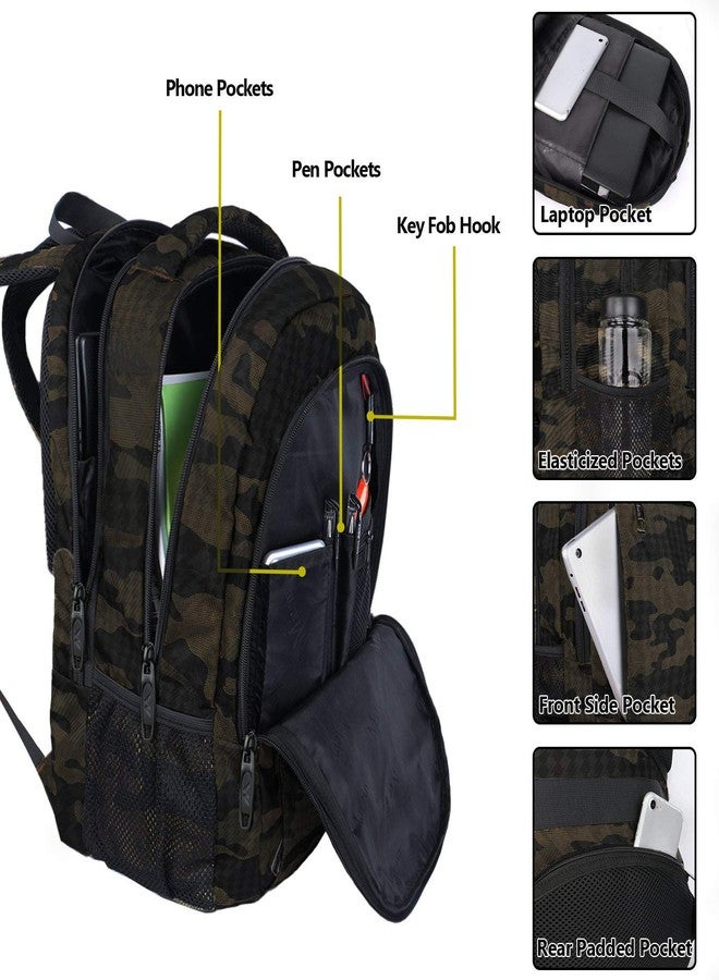 MATEIN Camo Backpack, Camouflage Outdoor Travel Laptop Backpack for Travel Accessories, Lightweight Durable School Bag with Charging Port Fashion Daypack for Men and Women Fit 15.6 Inch Laptop & Computer - Image 3