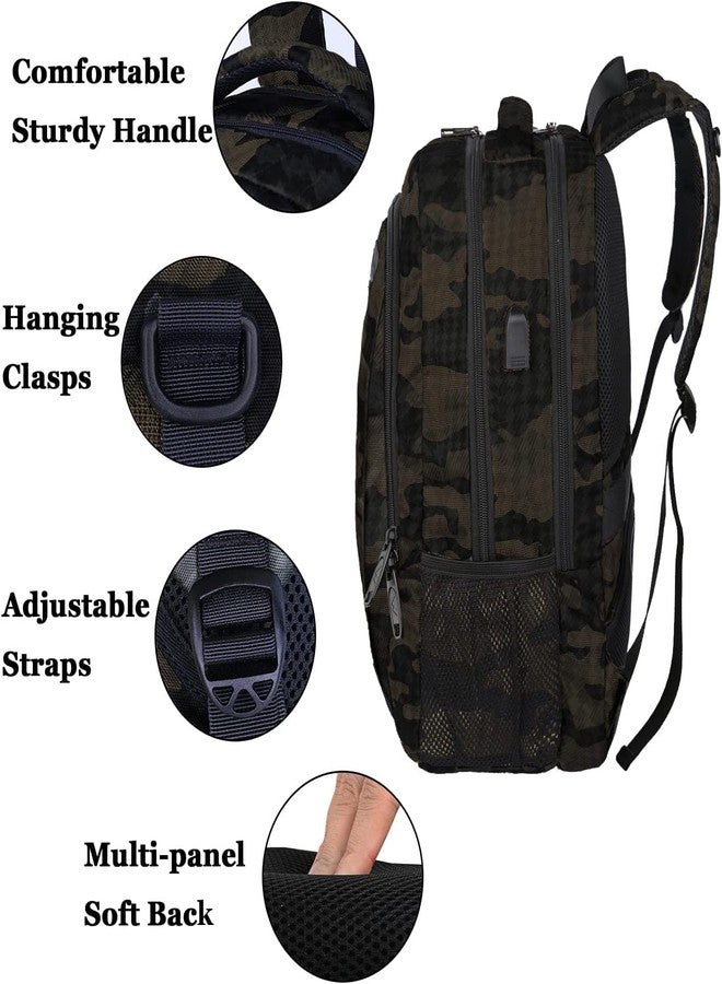MATEIN Camo Backpack, Camouflage Outdoor Travel Laptop Backpack for Travel Accessories, Lightweight Durable School Bag with Charging Port Fashion Daypack for Men and Women Fit 15.6 Inch Laptop & Computer - Image 5