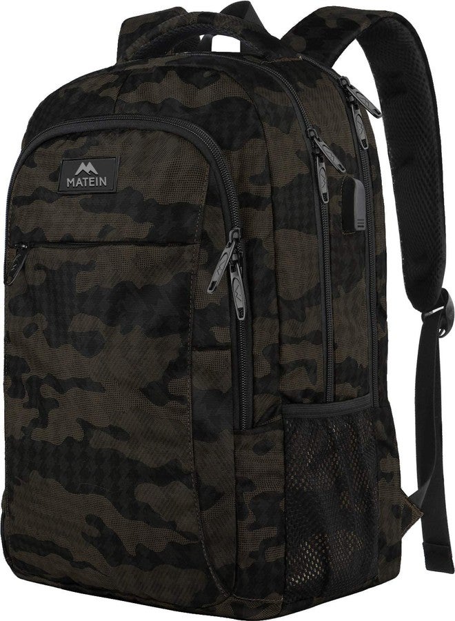 MATEIN Camo Backpack, Camouflage Outdoor Travel Laptop Backpack for Travel Accessories, Lightweight Durable School Bag with Charging Port Fashion Daypack for Men and Women Fit 15.6 Inch Laptop & Computer - Image 1