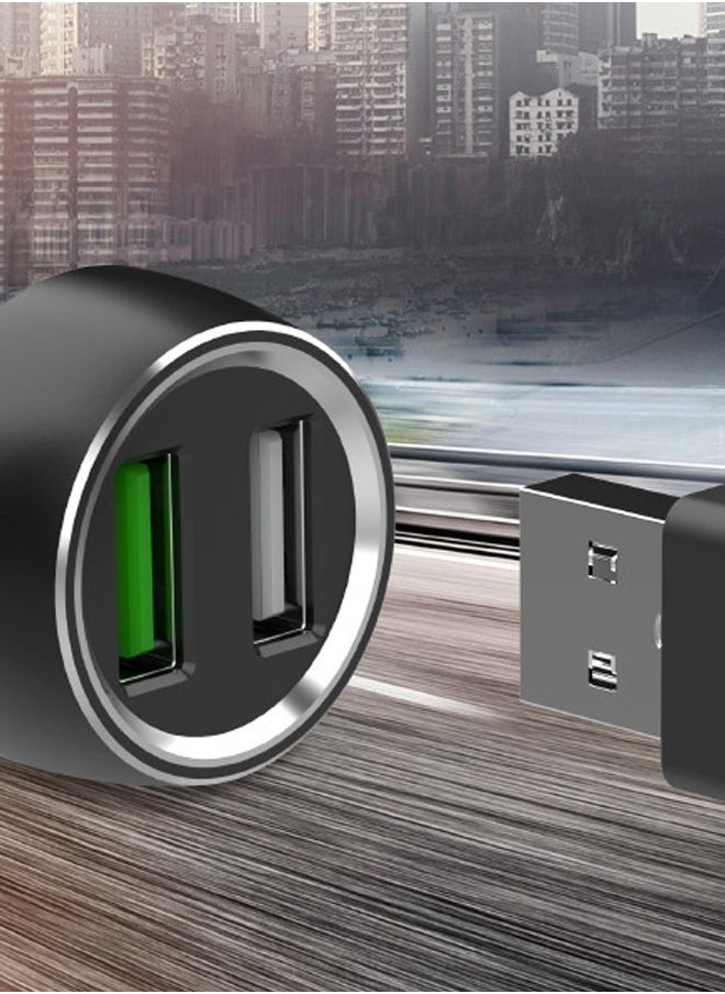 RUKINI Rokini Dual USB Car Charger - 30 Watts with Qualcomm 3.0 technology and a 1 meter micro USB cable  - Image 3