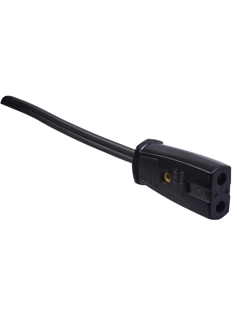 Woods Woods 0293 Coleman Hpn Mini Replacement Extension Cord; 18/2; 2-Foot; Black  - Image 2