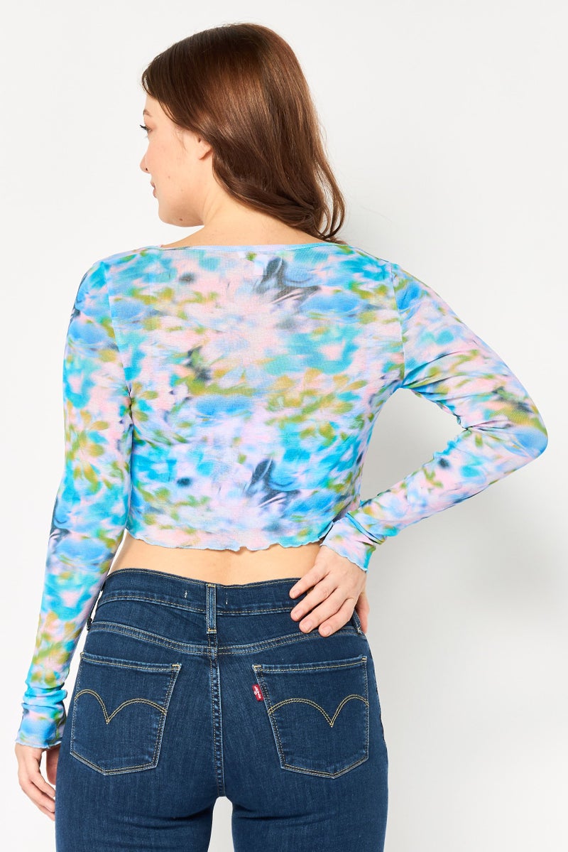 TOPSHOP Women Petite 2 Piece Floral Print Cardi And Cami Top, Multicolor - Image 4
