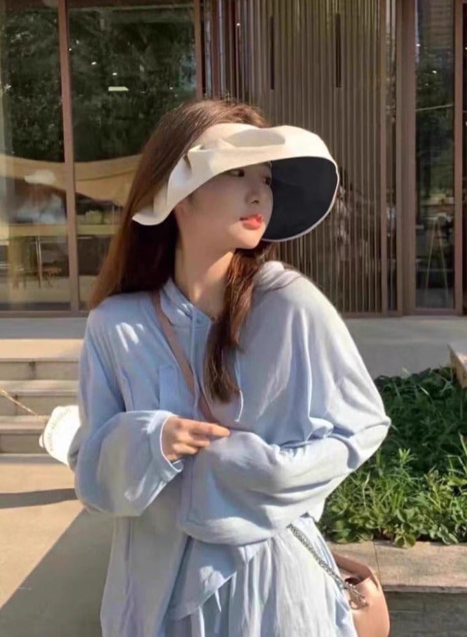 Etertoyle Large Brim Sun Hat UV Protection Foldable Visor Cap for Outdoor Trip - Image 5