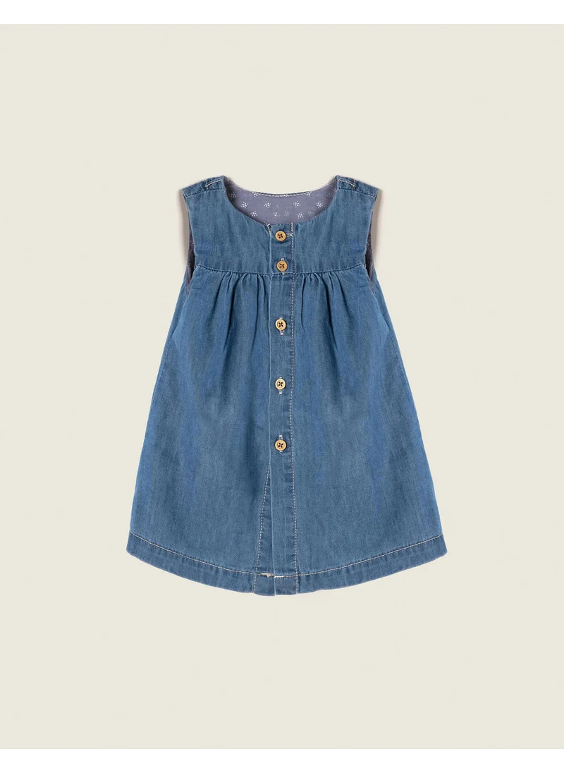 زيبي Zippy Denim Dress with Bloomers for Newborn Girls