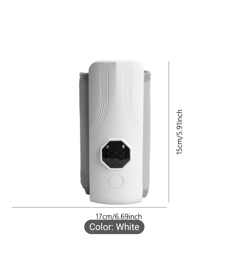 Portable Milk Warmer White USB Rechargeable 6 Level Adjustable Heating Digital Display Travel Friendly Safe Formula Milk for Outing - Image 5