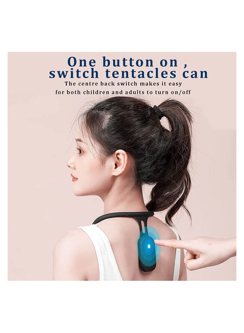 NIBEMINENT Intelligent Posture Corrector Trainer, Motion Sensing Upper Back Shoulder Brace Clavicle Chest Support, Hanging Correction Strapless, Vibrate Reminder, Universal for Men and Women - Image 3