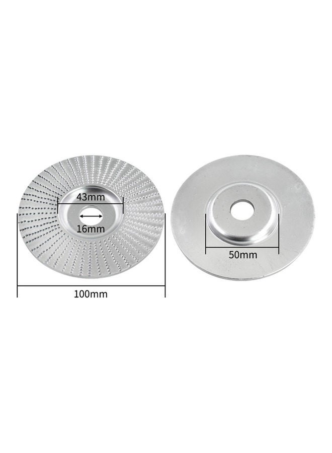 NIBEMINENT 43mm Woodworking Sanding Carving Grinding Wheel, Flat, Silver 15.00 X 8.00 10.00cm  - Image 1