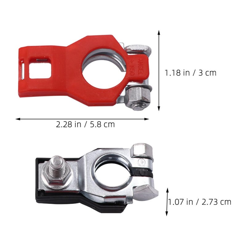 Heavy Duty Battery Terminal Clamp Pair Top Post Cable Connector For Car Truck Vehicle - Image 3
