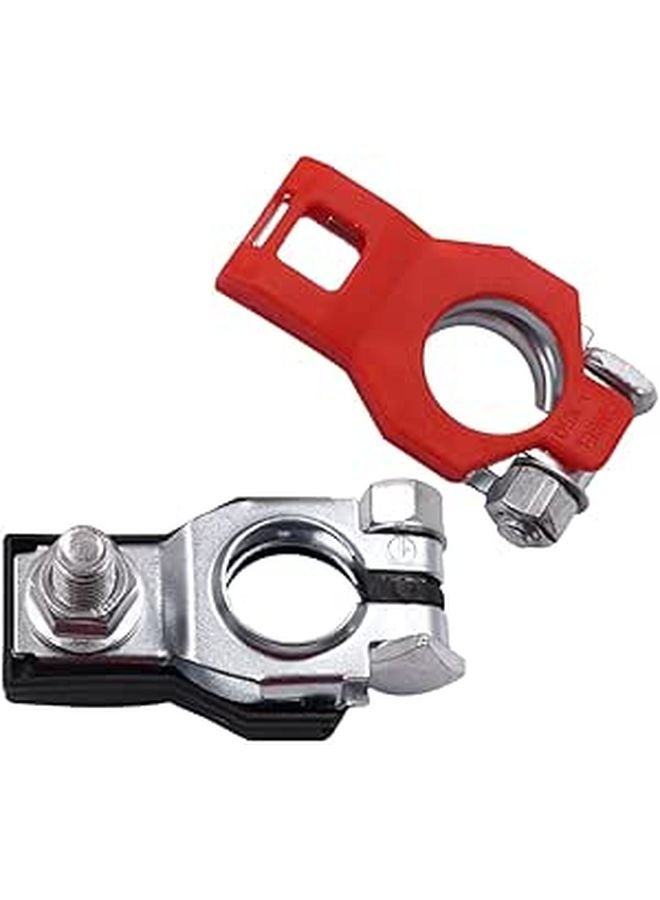 Heavy Duty Battery Terminal Clamp Pair Top Post Cable Connector For Car Truck Vehicle - Image 1