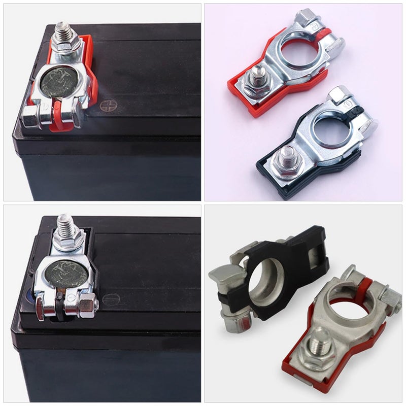 Heavy Duty Battery Terminal Clamp Pair Top Post Cable Connector For Car Truck Vehicle - Image 4