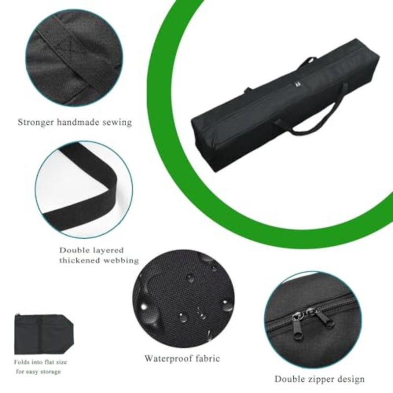 Heavy Duty Water-Resistant Grill and Tent Storage Bag - XL Organizer for BBQ Utensils, Canopy, Hammock, Roof Top Tent and Fishing Rods with MOLLE Straps 25''(L x5.9''(W) x5.9''(H - Image 4