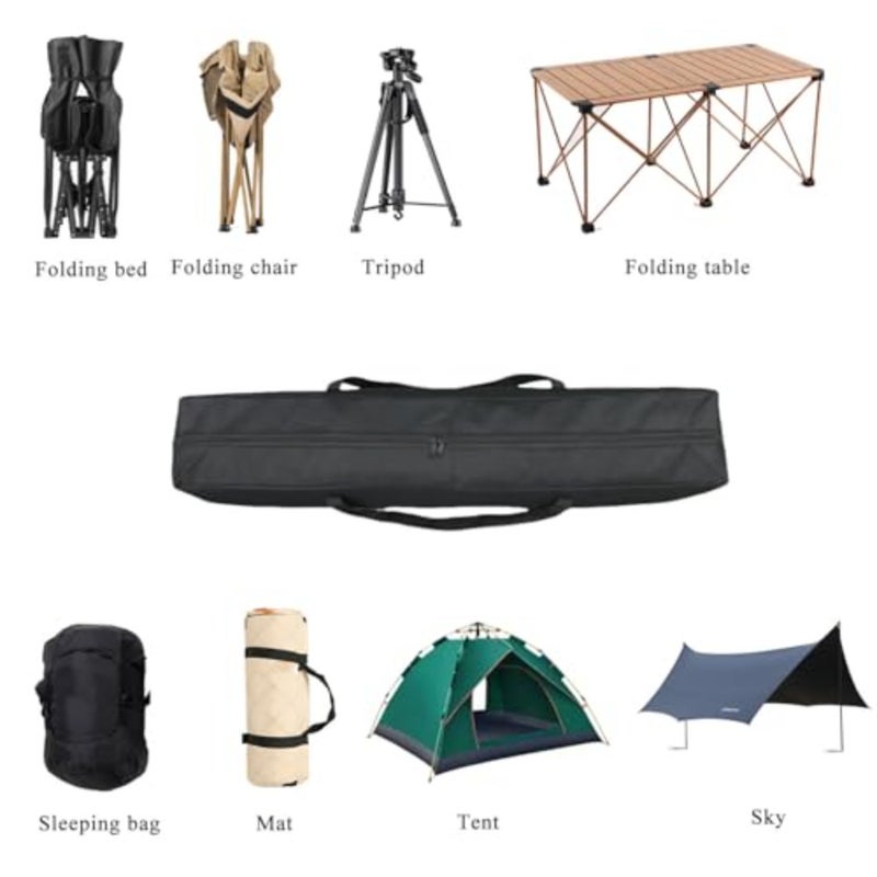 Heavy Duty Water-Resistant Grill and Tent Storage Bag - XL Organizer for BBQ Utensils, Canopy, Hammock, Roof Top Tent and Fishing Rods with MOLLE Straps 25''(L x5.9''(W) x5.9''(H - Image 5