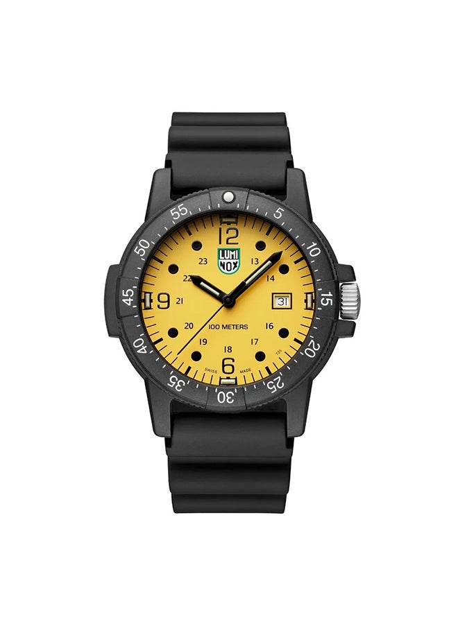 لومينكس ساعة يد رجالية تناظرية دائرية من البولي يوريثين . -  مم - Image 1