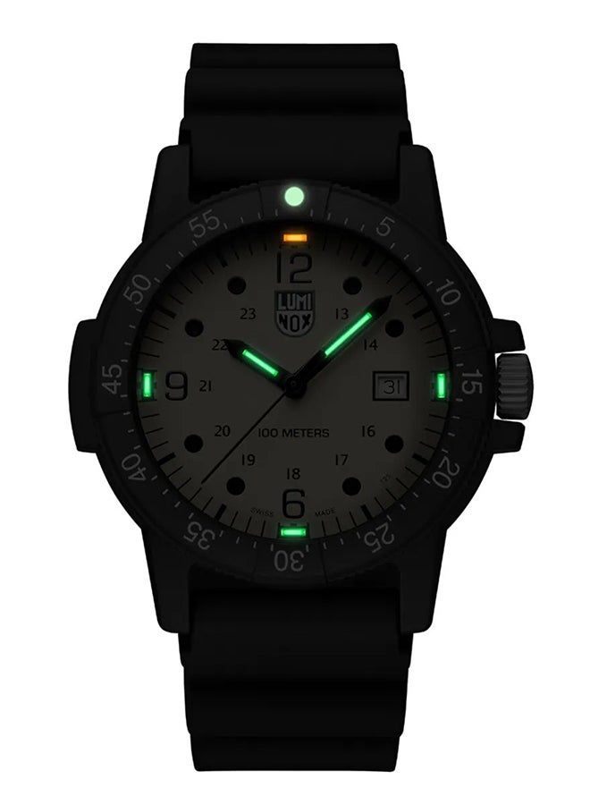 لومينكس ساعة يد رجالية تناظرية دائرية من البولي يوريثين . -  مم - Image 2