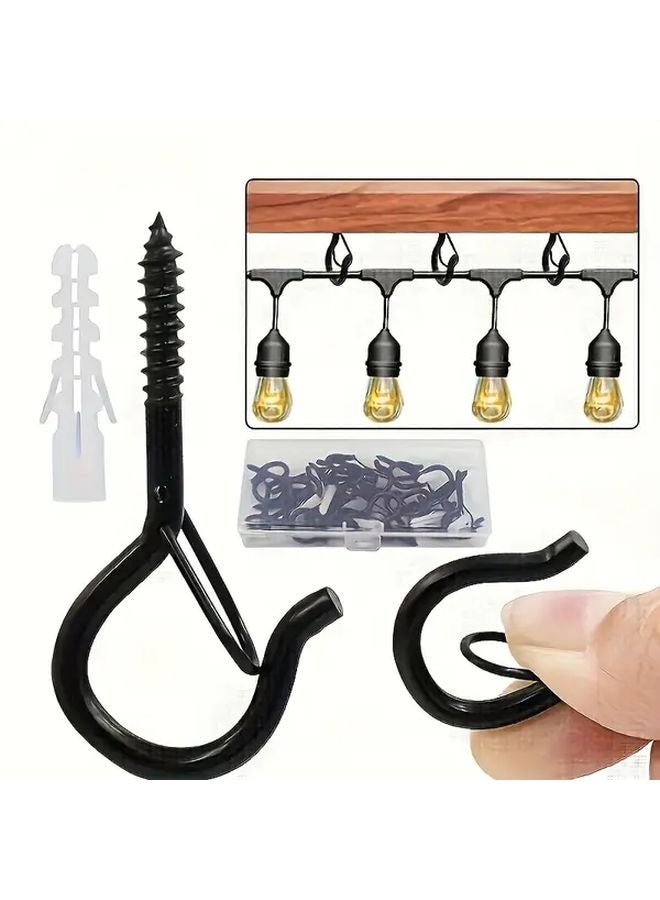 12pcs Self Tapping Screw Hooks Rustproof No Drill Needed For Wood Drywall Plastic - Image 4