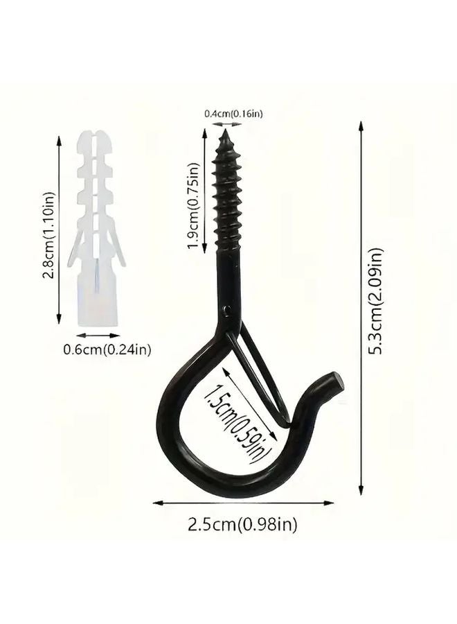 12pcs Self Tapping Screw Hooks Rustproof No Drill Needed For Wood Drywall Plastic - Image 5