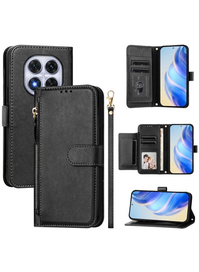 S-TOP Case For Redmi Note 14 Pro 4G Multi-Card Slots Zipper Wallet Leather Phone Case - Image 1