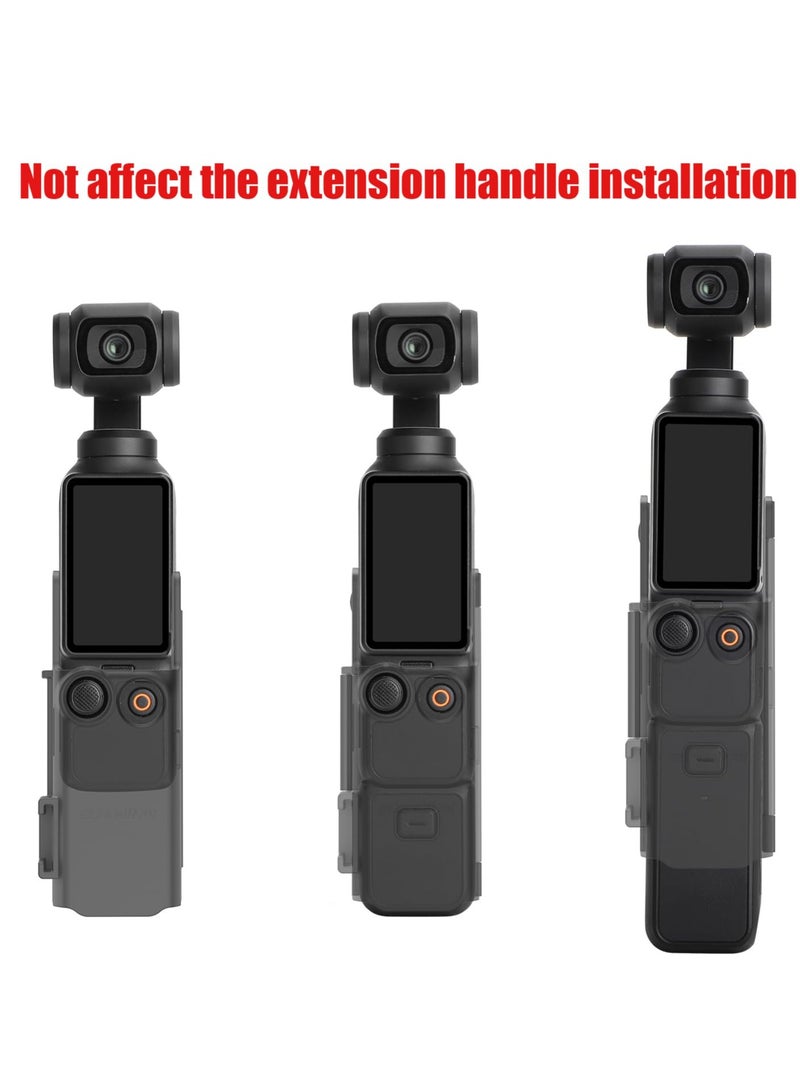 SYOSI محول تمديد كاميرا SYOSI لـ DJI Osmo Pocket 3 مقبض إطار ملحقات حذاء بارد ضوء ميكروفون، خيط توصيل حامل ثلاثي القوائم حزام رأس مشبك دراجة قضيب تمديد - Image 3