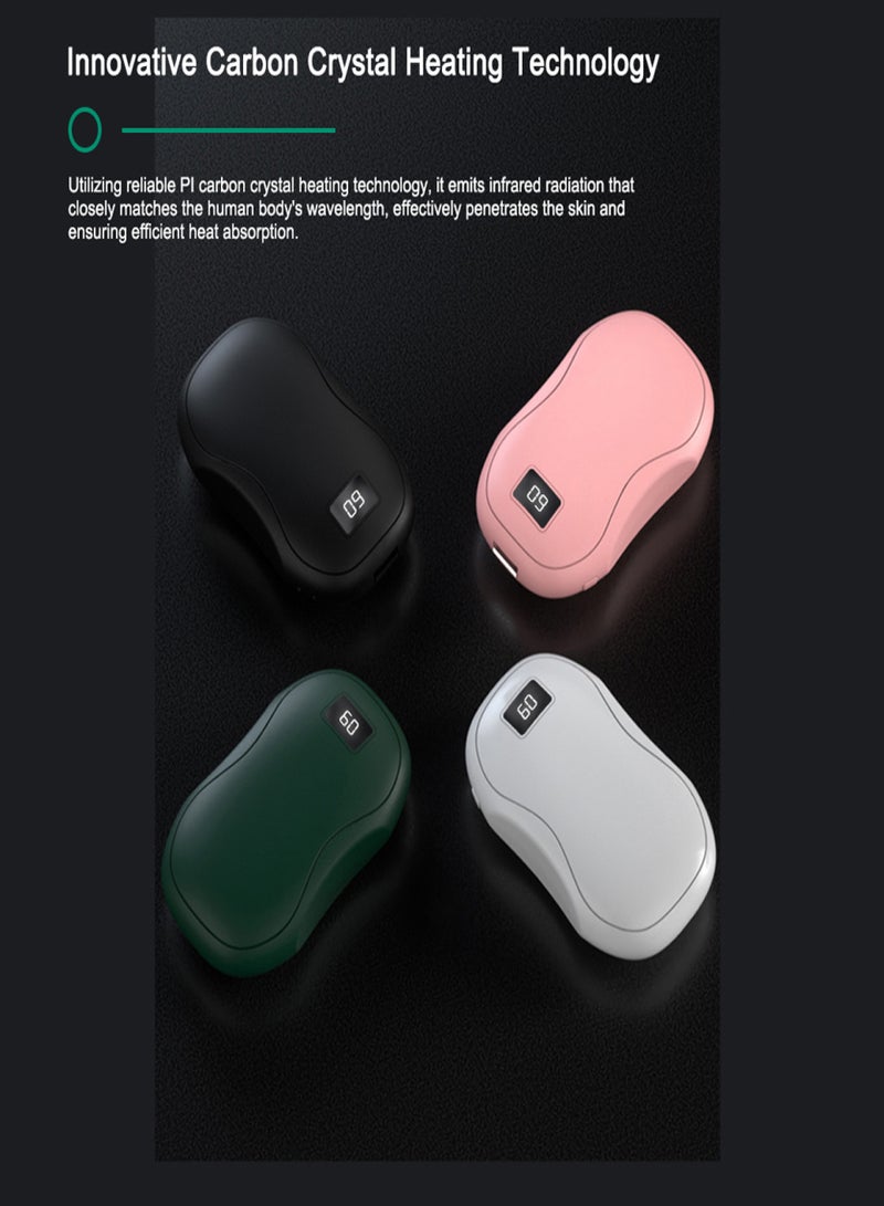 Generic 2 in 1 Portable Hand Warmer Pocket Digital Power Bank Winter Rechargeable Hand Heater with 3 Heating Levels for Cold Weather - Image 2