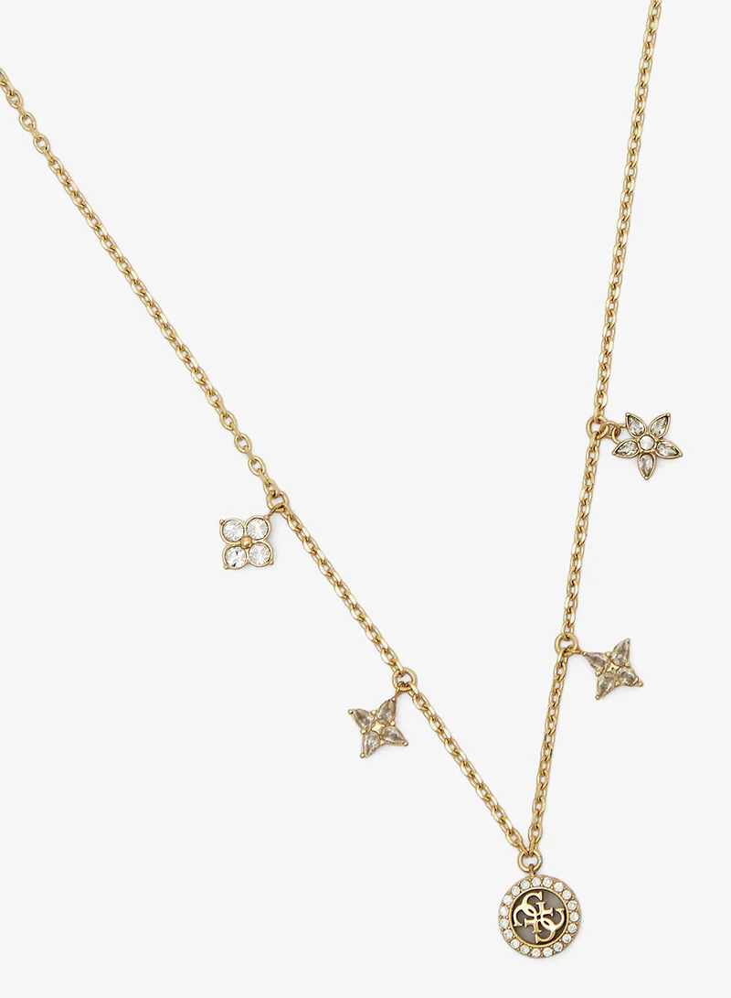 GUESS Flower Charms Necklace