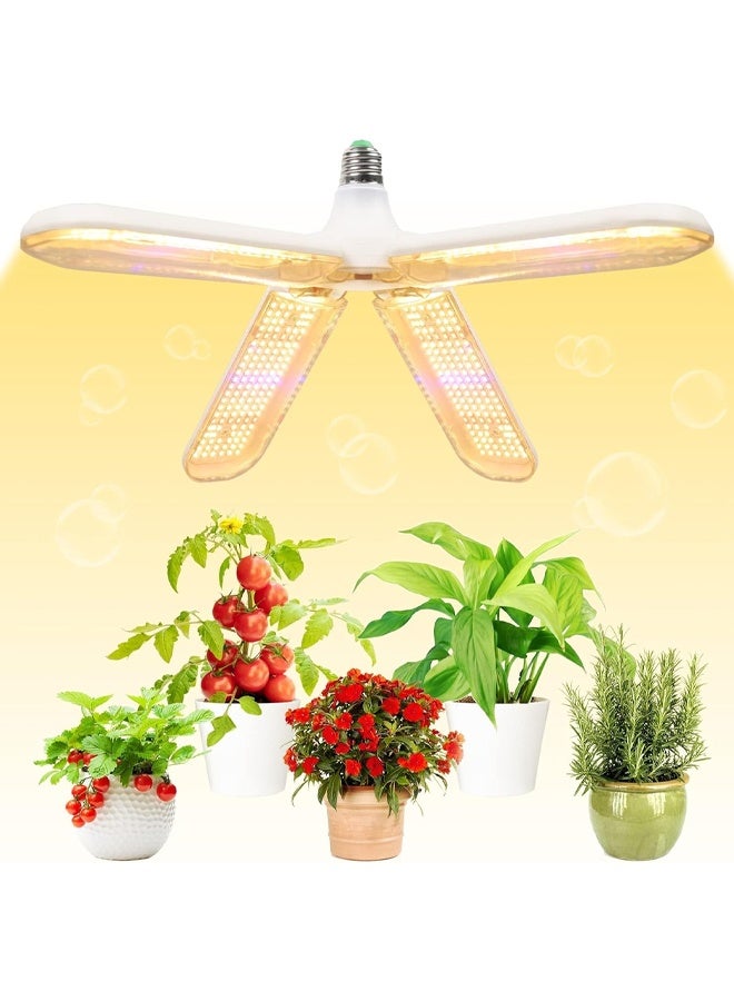 DUNISO LED Grow Light, 552 LEDs Sunlike Full Spectrum Grow Light Bulb with 4 Adjustable Panels, Waterproof Plant Lamp for Indoor Plants, Hydroponic, Greenhouse, Indoor Garden  - Image 1