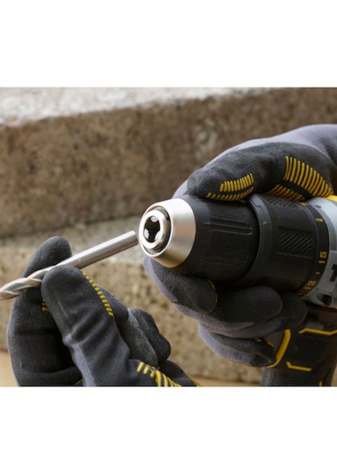 ستانلي مثقاب مطرقي لاسلكي عالي التحمل من ستانلي 18 فولت، أداة كهربائية عالية الأداء للحفر والطرق، تصميم مدمج ومريح، مثالي للخرسانة والخشب والمعادن، يتضمن بطارية طويلة الأمد - Image 4