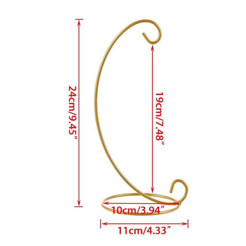 OwnMy Pack of 10 Ornament Display Stand Holder Iron Hanging Rack for Hanging Globe Air Plant Terrarium Witch Ball Bauble Home Party Craft - Image 2
