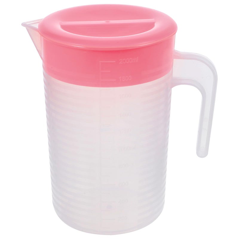 2000ml Rose Water Pitcher with Handle and Measurement Scale Cold Water Jug for Home Party Beverage - Image 2