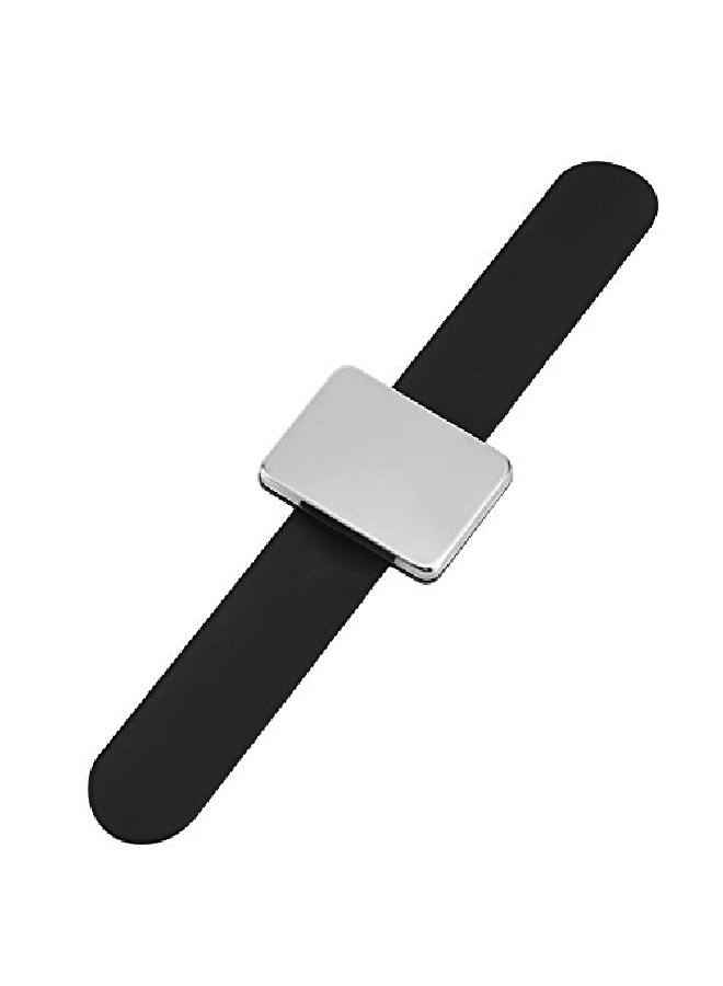 Filfeel Magnetic Wrist Band Hairpin Hair Grip Holder Hair Clip Collector Hairdressing Accessory(Black) - Image 5