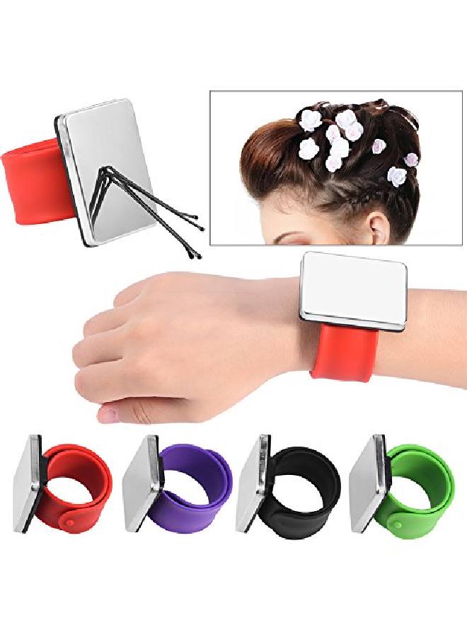 Filfeel Magnetic Wrist Band Hairpin Hair Grip Holder Hair Clip Collector Hairdressing Accessory(Black) - Image 3