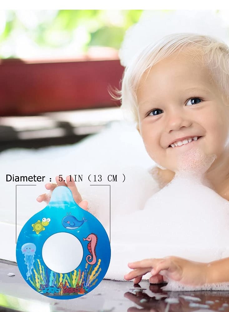 Excefore سدادة تصريف حوض الاستحمام، سدادة حوض، سدادة صمغية لحوض الاستحمام، غطاء تصريف الحمام العالمي، رسم توضيحي جميل للشعاب المرجانية، لملحقات المطبخ والحمام والغسيل - Image 2